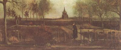 Vincent Van Gogh The Parsonage Garden at Nuenen (nn04) china oil painting image